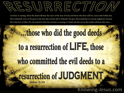 John 5:29 Life Or Judgement (yellow)
